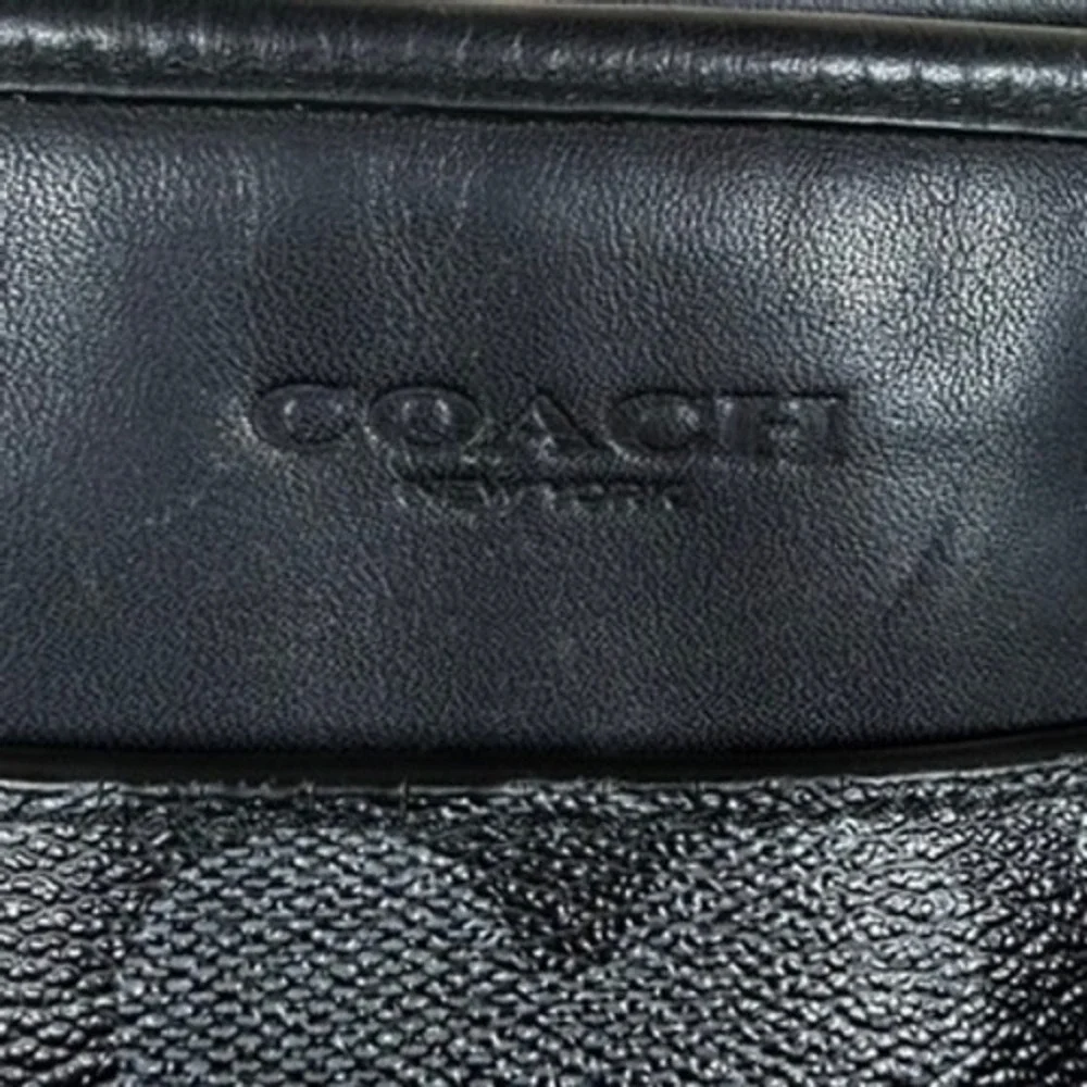 Coach Signature Business Tote Charcoal Black Monogram Crossbody Bag F54799